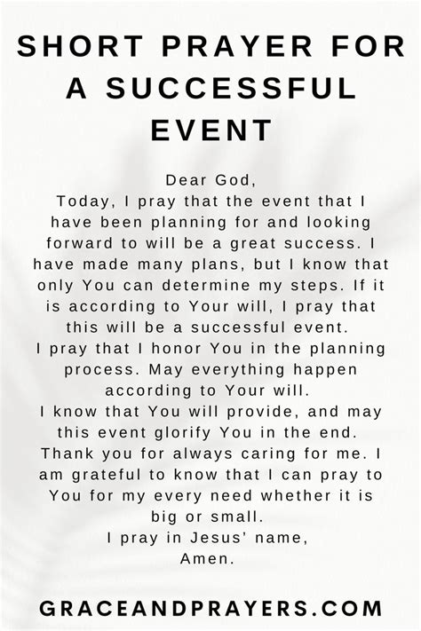 9 Impactful Prayers For A Successful Event Grace And Prayers