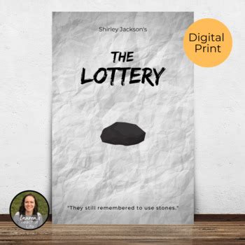 The Lottery Book Poster Classroom Library Decoration by Lauren's ...