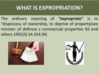 Expropriation transfers in south africa | PPT