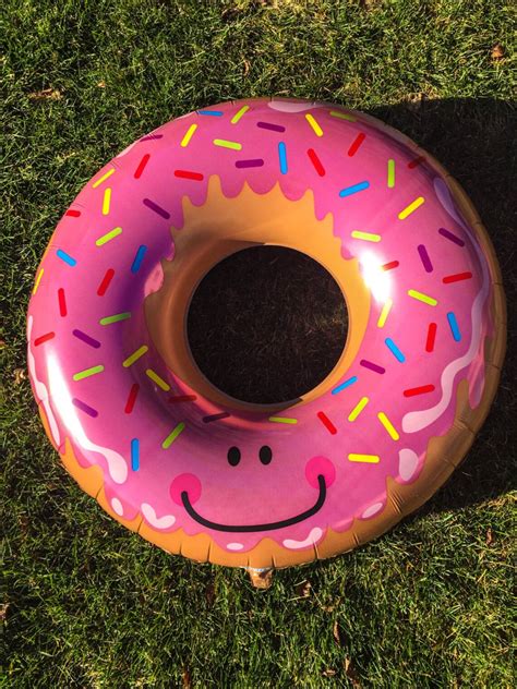 Jumbo Doughnut Foil Balloon Pink Sprinkle Glazed Giant Donut Etsy