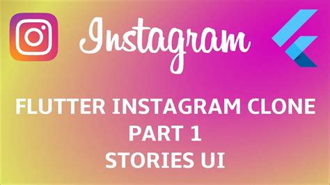 Stories Flutter Instagram Clone Ui