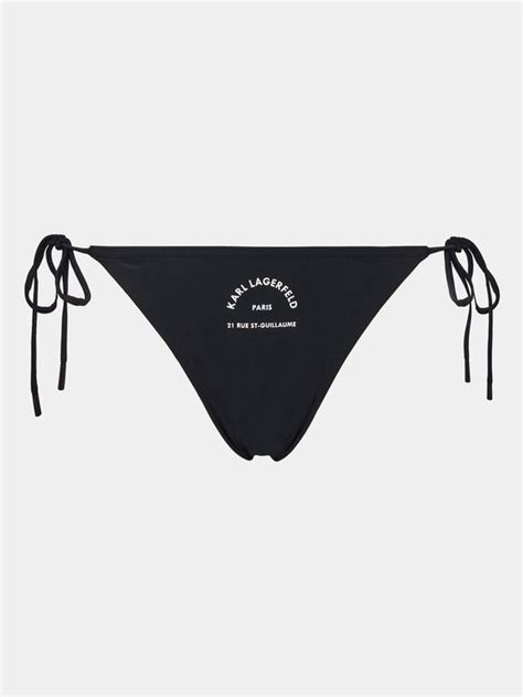 KARL LAGERFELD Dół od bikini 230W2216 Czarny Modivo pl