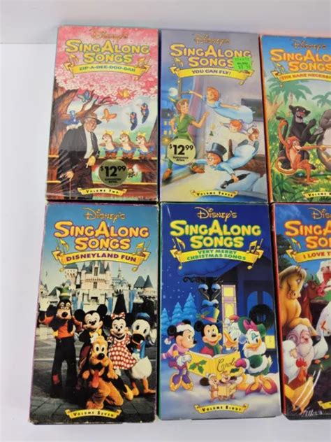 Disney Sing Along Songs Vhs Menge Originalversionen Er Er