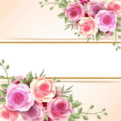 Fondo De Rosas Rosadas Realistas Vector En Vecteezy