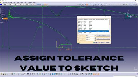 Catia V5 Constraint Tolerance In Sketcher Dimensional Tolerance In