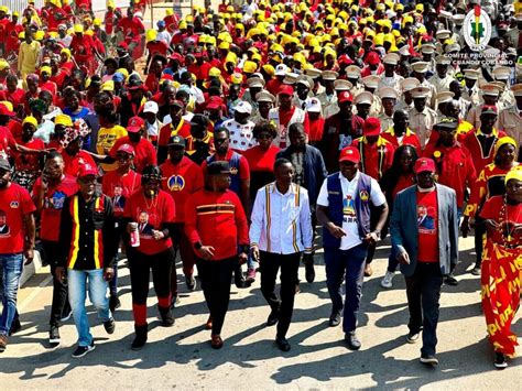 Mpla No Cuito Cuanavale Marcha Para Saudar O Ix Congresso Ordin Rio Da