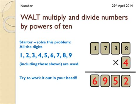 Multiplying And Dividing By Powers Of Ten Worksheets