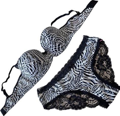 Lingerie 2 Delig Set Voorgevormde Beugel Bh Set Push Up Exclusief Bh