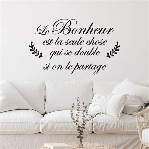 D Couvrez Sticker Citations Bonheur Pour Rayonner De Joie Et De