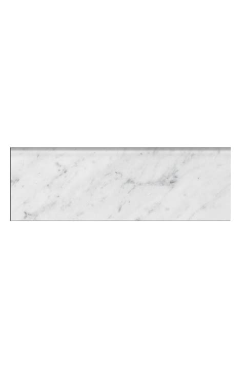 Firenze Carrara Honed Marble Bullnose 4 X 12 In In 2022 Honed Marble