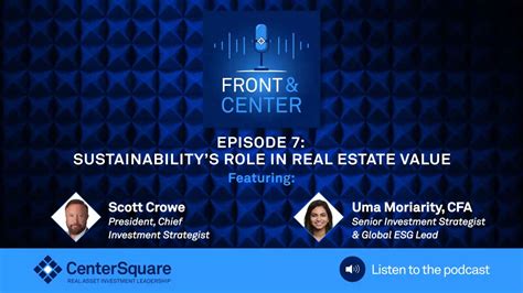 Centersquare Investment Management On Linkedin Podcast Esg