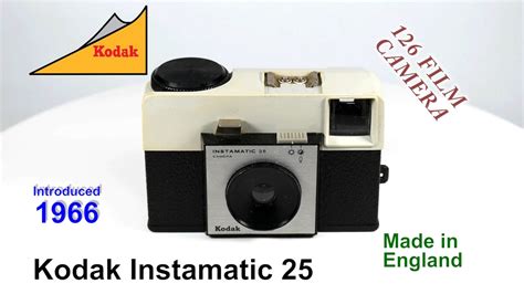 1966 Kodak Instamatic 25 126 Film Camera YouTube