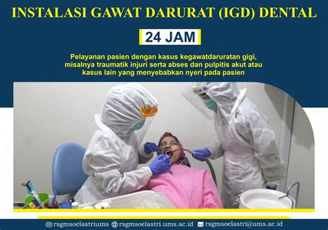 Instalasi Gawat Darurat IGD 24 Jam RSGM Soelastri