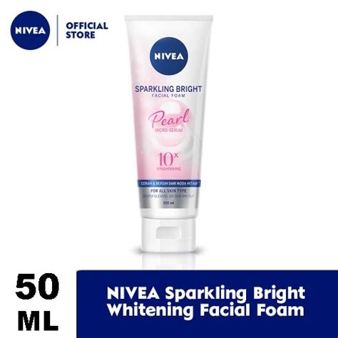 Jual Nivea Facial Foam Sparkling Bright Pearl Ml Shopee Indonesia