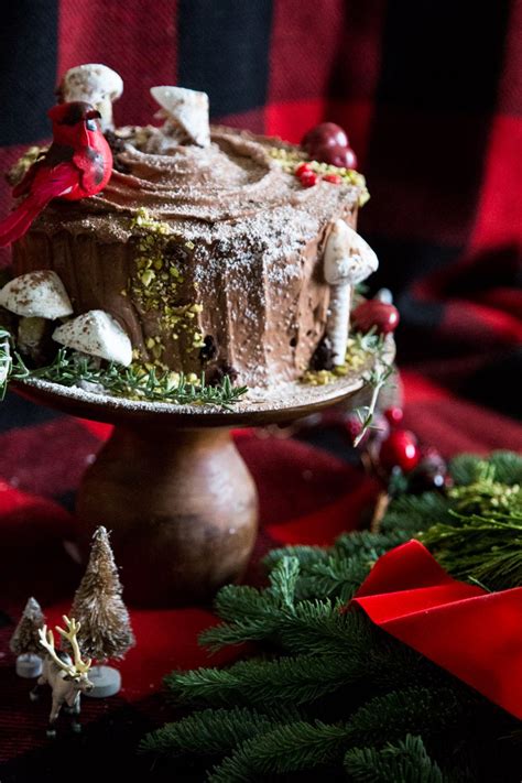 Yule Log Layer Cake With Sour Cream Frosting Hither And Thither