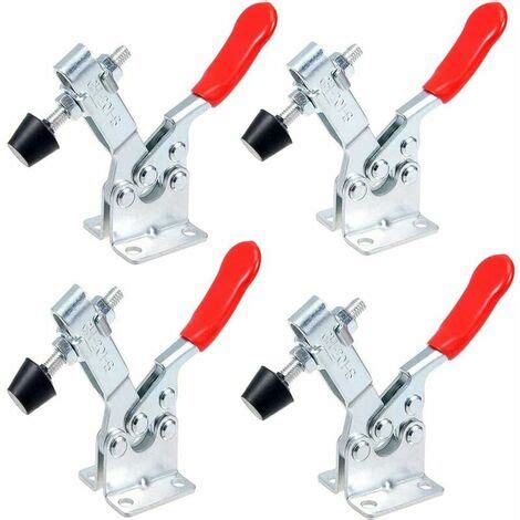 Pcs Hand Tool Toggle Clamp Antislip Red Horizontal Clamp B Lbs