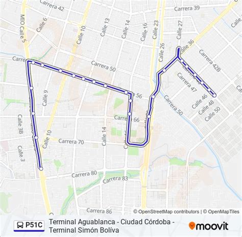 Ruta P51c Horarios Paradas Y Mapas Kr 46 Entre Cl 48 Y 47Capri A1