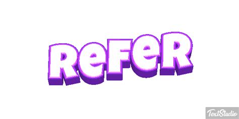 Refer Word Animated GIF Logo Designs
