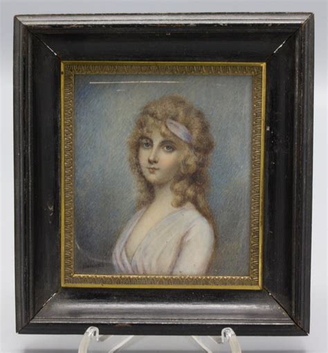 Sold Price Portr Tminiatur Lady Harriet Cockerell Sp Ter Rushout An