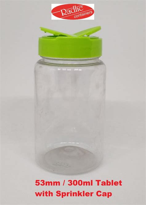 Radhe Containers Transparent Spice Pet Jar Size Ml Onwards