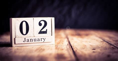 January 2nd 2 January Second Of January Calendar Month Date Or