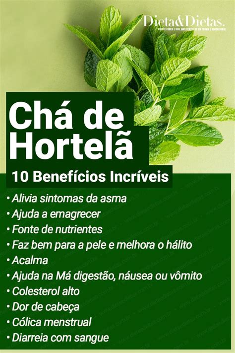 10 Benefícios do Chá de Hortelã Pimenta Chá de hortelã Hortelã