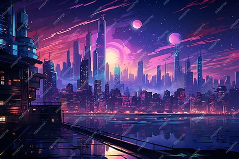 Premium Ai Image Cyberpunk Megacity Immerse Yourself In The Neonlit Streets Digital Concept