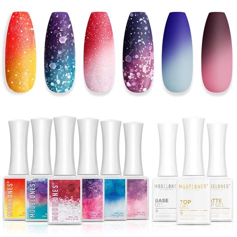 Amazon Modelones Gel Nail Polish Temperature Color Changing Pcs