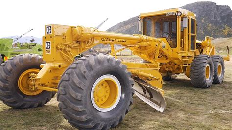 Vintage Caterpillar Cat Grader At Wheels At Wanaka Youtube