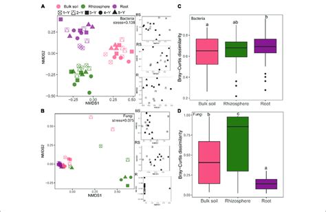 Beta Diversity Of Bacterial And Fungal Communities In Different