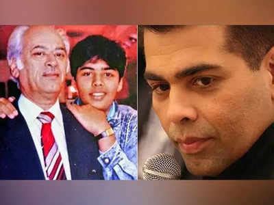 This is how Karan Johar paid tribute to dad Yash Johar on Father's Day 2023 | Hindi Movie News ...