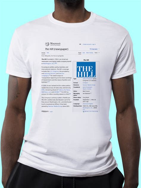 The Hill (newspaper) Wikipedia T-Shirt