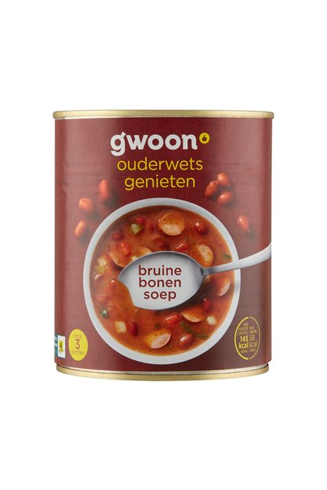 Gwoon Bruine Bonensoep Met Rookworst Ml Total Blue