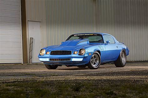 1979 Chevrolet Camaro Classic Cowl Hood GM Blue Bowtie HD