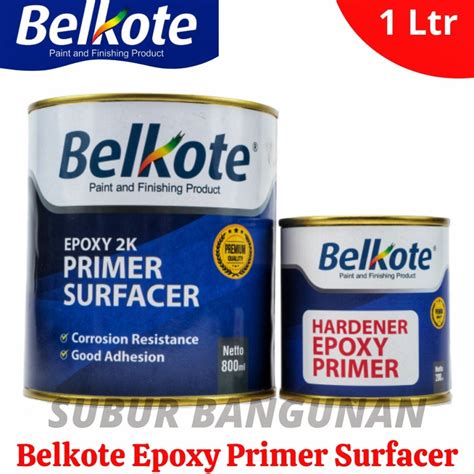 Jual Belkote Epoxy 2K Primer Surfacer Cat Dasar Epoxy Belkote 1 Liter