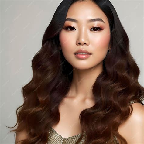 Premium Ai Image Asian Hairstyle Woman Ai Generated