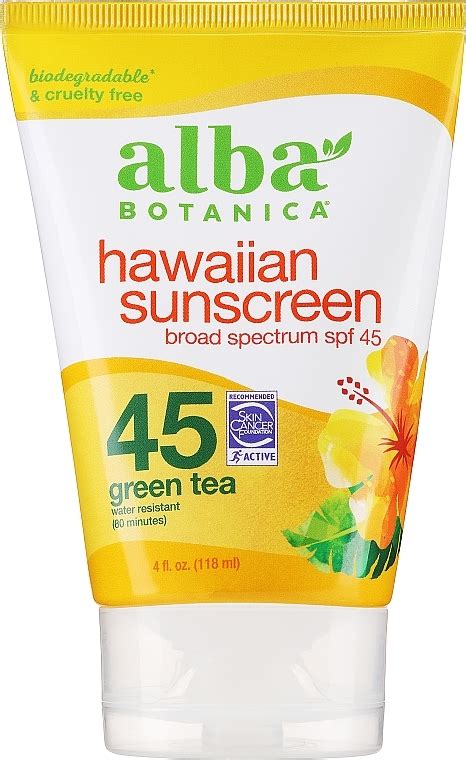 Alba Botanica Natural Hawaiian Sunscreen Revitalizing Green Tea Broad