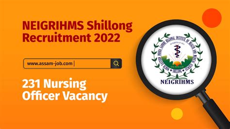 Neigrihms Shillong Recruitment Nursing Officer Vacancy