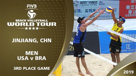 Men S Bronze Medal Usa Vs Bra Jinjiang Chn Fivb Beach