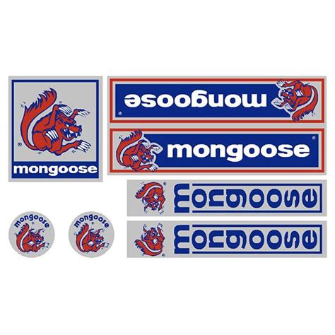 Mongoose Stick Em Up Decal Set Bmx Products Usa