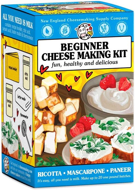 Mozzarella And Ricotta Cheese Making Kit Cheese Makers