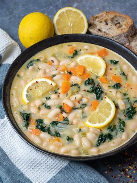 Lemony White Bean Soup Skinny Spatula