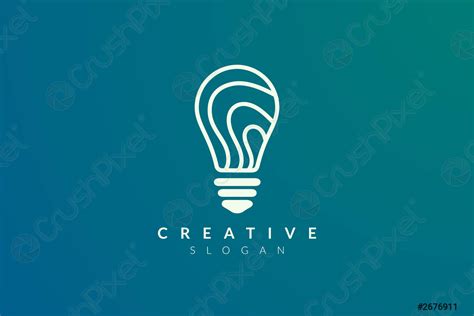 Light Bulb Design Modern Minimalist And Elegant Vector Illustration