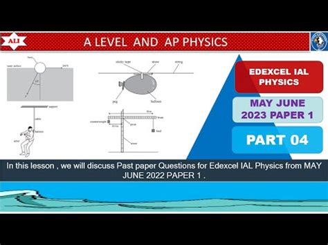 Edexcel Ial Physics Unit Wph May June Paper Mechanics And