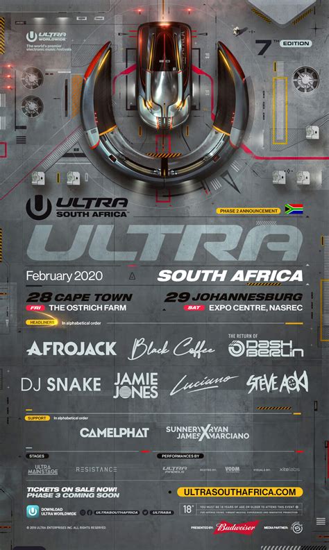 ULTRA South Africa 2020 Announces Phase 2 Lineup – Ultra South Africa 9 ...