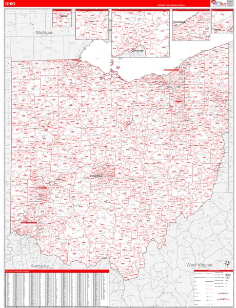 Ohio County Map By Zip Code