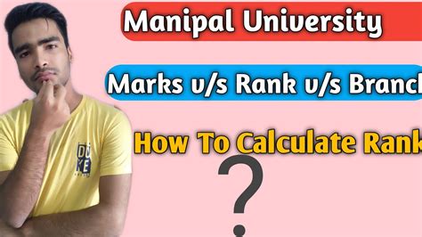 Mark S V S Rank V S Branch Manipal Entrance Test 2020 August