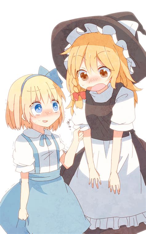 Safebooru 2girls Alice Margatroid Alice Margatroid Pc 98 Aoi Annbi Black Dress Blonde Hair