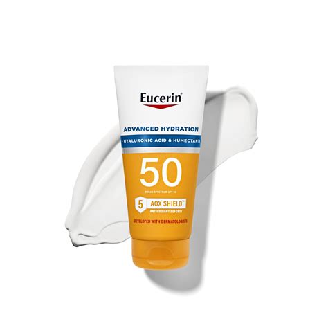 Eucerin Sun Advanced Hydration SPF 50 Sunscreen Lotion 5 Fl Oz Tube