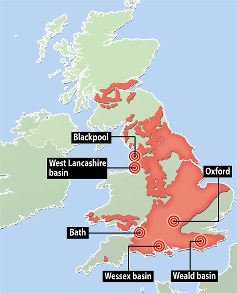 Fracking Maps And Shale Gas Maps In The UK